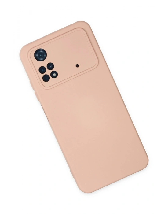 Newface Xiaomi Poco M4 Pro 4G Kılıf Nano içi Kadife Silikon - Pudra