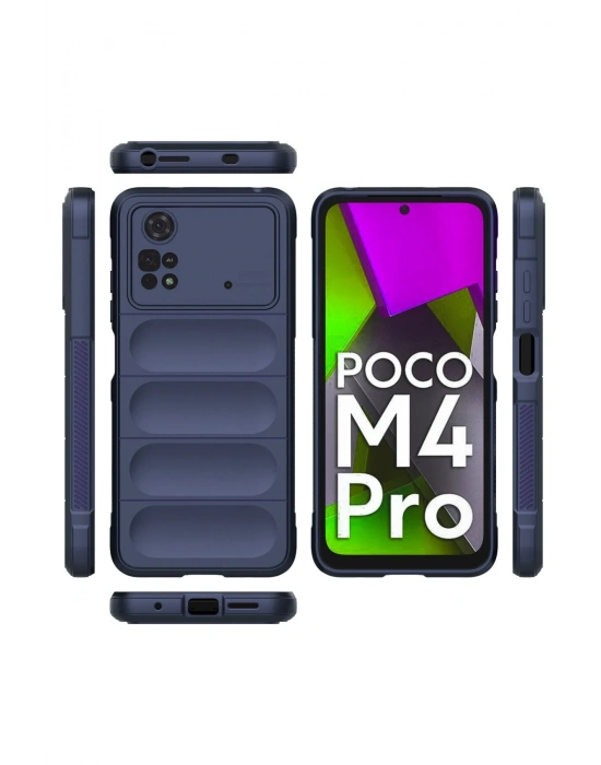 Newface Xiaomi Poco M4 Pro 4G Kılıf Optimum Silikon - Lacivert