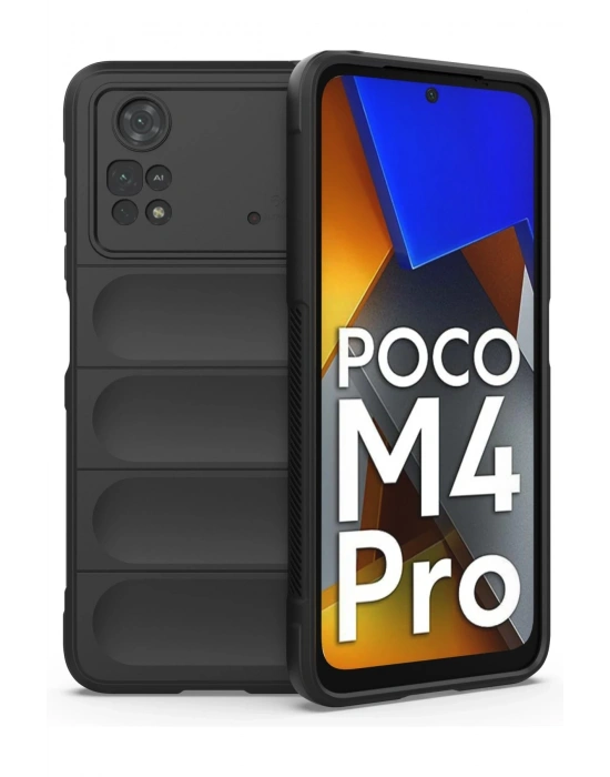 Newface Xiaomi Poco M4 Pro 4G Kılıf Optimum Silikon - Siyah