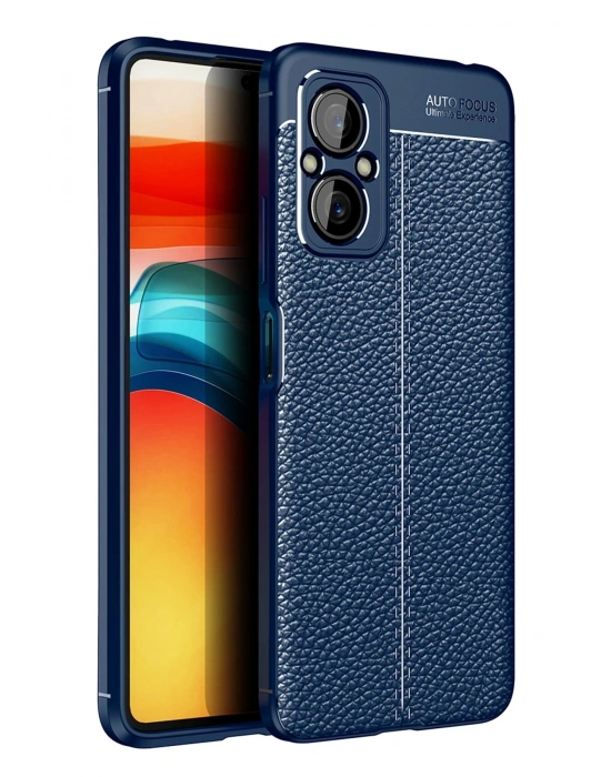 Newface Xiaomi Poco M5 Kılıf Auto Focus Kapak - Lacivert