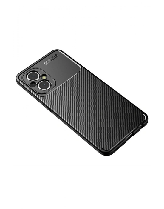 Newface Xiaomi Poco M5 Kılıf Auto Focus Karbon Kapak - Siyah