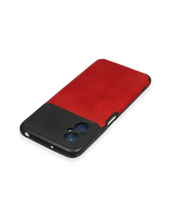 Newface Xiaomi Poco M5 Kılıf Loop Deri Silikon - Kırmızı