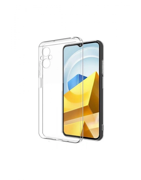 Newface Xiaomi Poco M5 Kılıf Lüx Şeffaf Silikon