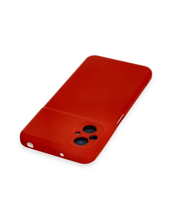 Newface Xiaomi Poco M5 Kılıf Nano içi Kadife Silikon - Kırmızı