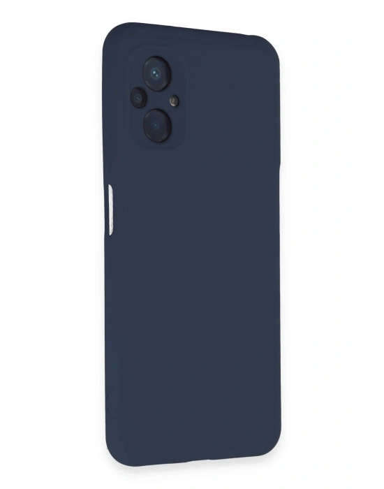 Newface Xiaomi Poco M5 Kılıf Nano içi Kadife Silikon - Lacivert