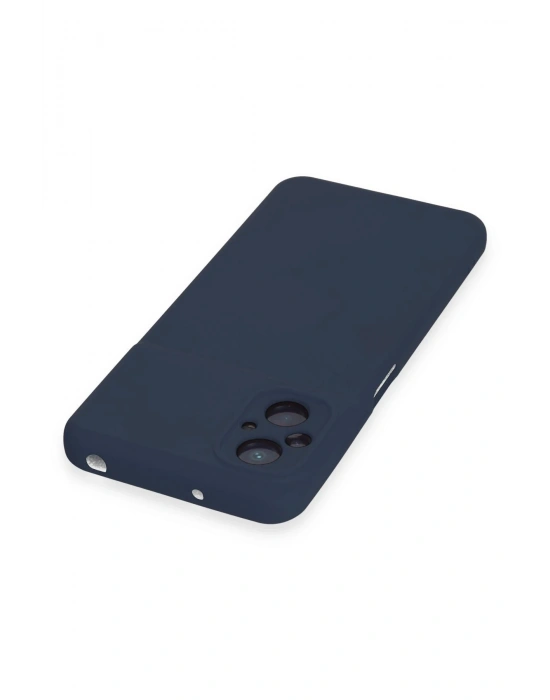 Newface Xiaomi Poco M5 Kılıf Nano içi Kadife Silikon - Lacivert