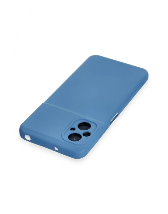 Newface Xiaomi Poco M5 Kılıf Nano içi Kadife Silikon - Mavi