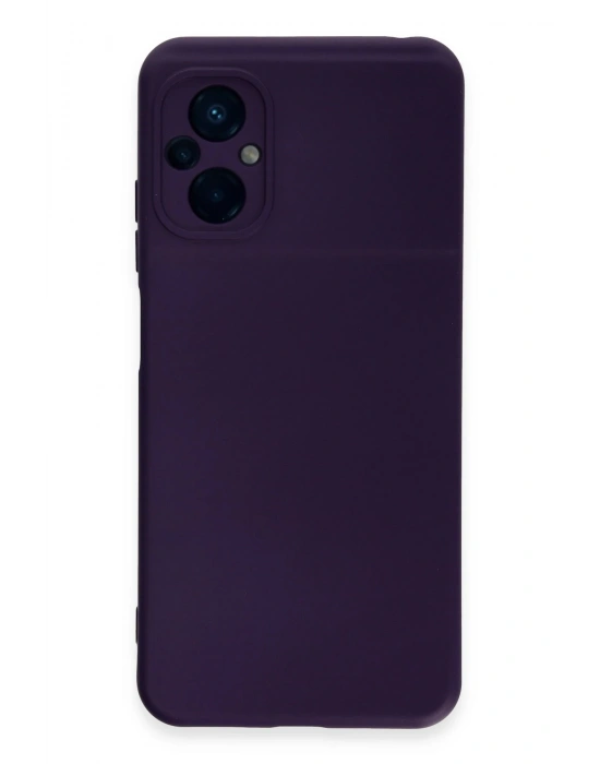 Newface Xiaomi Poco M5 Kılıf Nano içi Kadife Silikon - Mor