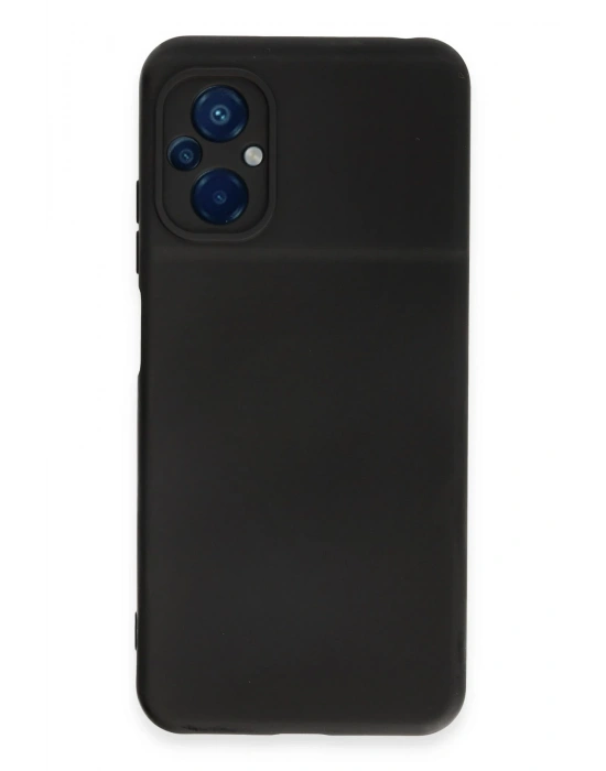 Newface Xiaomi Poco M5 Kılıf Nano içi Kadife Silikon - Siyah