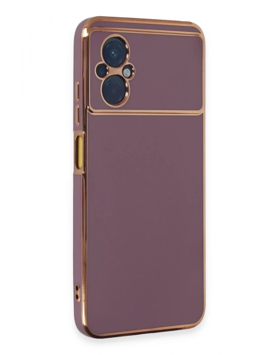 Newface Xiaomi Poco M5 Kılıf Volet Silikon - Mor