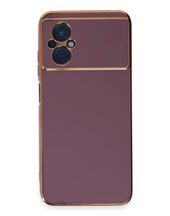 Newface Xiaomi Poco M5 Kılıf Volet Silikon - Mor