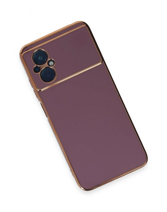 Newface Xiaomi Poco M5 Kılıf Volet Silikon - Mor