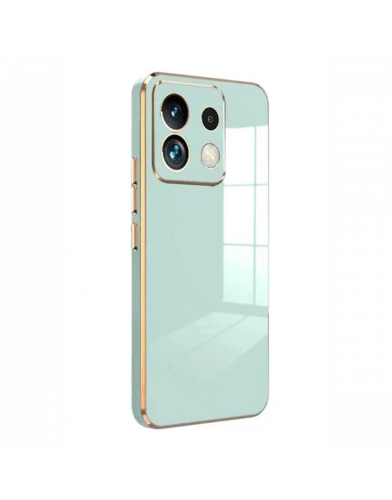 Newface Xiaomi Poco M6 Pro 4G Kılıf Volet Silikon - Açık Yeşil