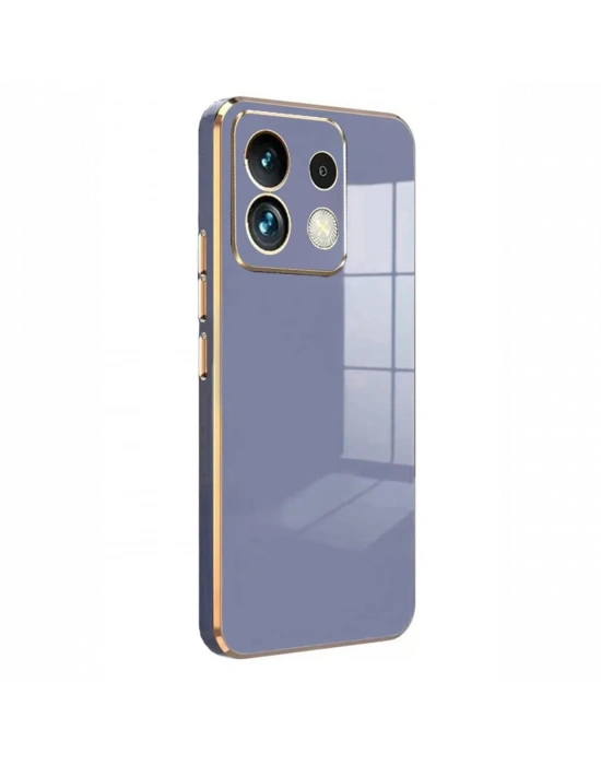 Newface Xiaomi Poco M6 Pro 4G Kılıf Volet Silikon - Mavi