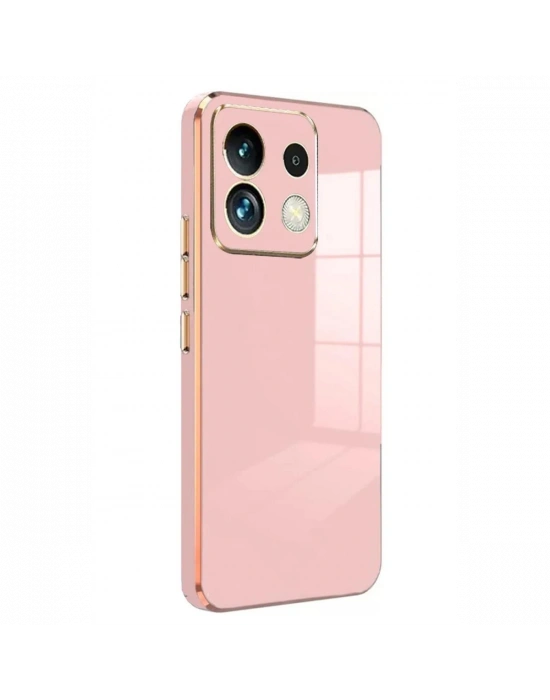 Newface Xiaomi Poco M6 Pro 4G Kılıf Volet Silikon - Pembe