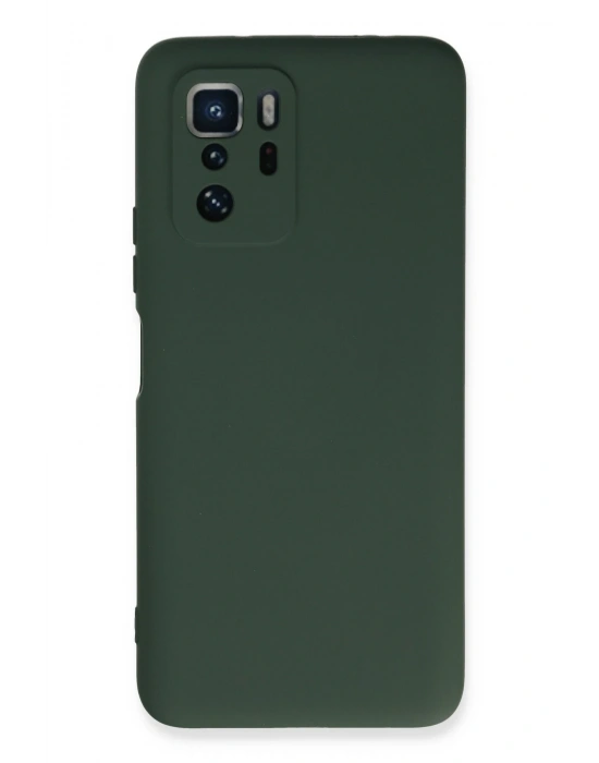Newface Xiaomi Poco X3 GT Kılıf Nano içi Kadife Silikon - Koyu Yeşil