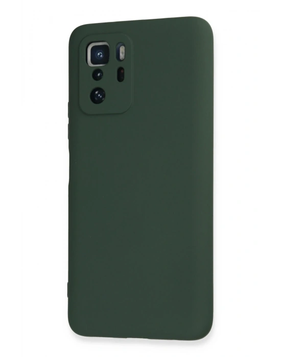 Newface Xiaomi Poco X3 GT Kılıf Nano içi Kadife Silikon - Koyu Yeşil