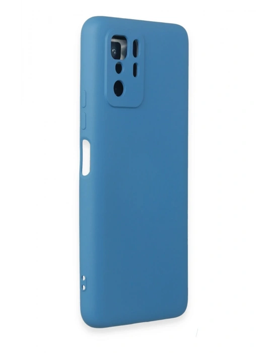 Newface Xiaomi Poco X3 GT Kılıf Nano içi Kadife Silikon - Mavi