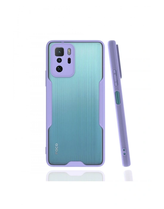 Newface Xiaomi Poco X3 GT Kılıf Platin Silikon - Lila