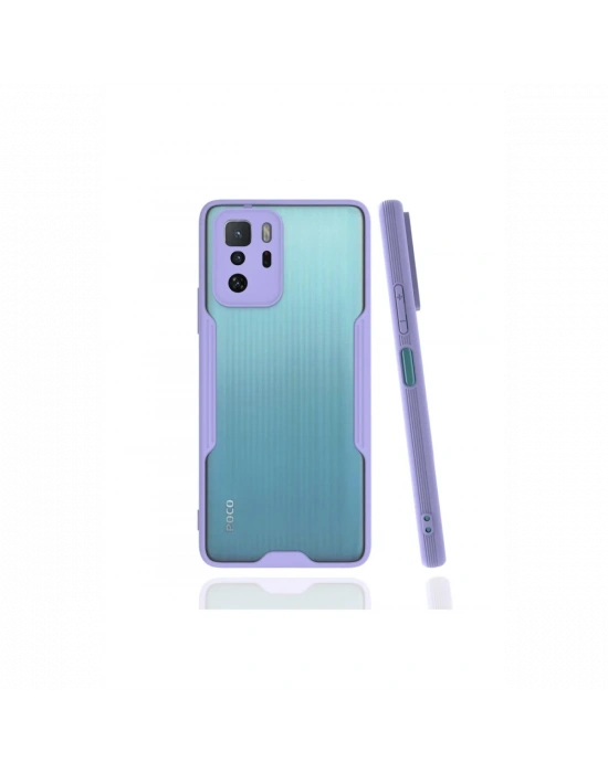 Newface Xiaomi Poco X3 GT Kılıf Platin Silikon - Lila
