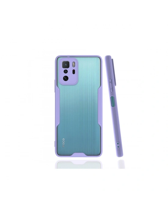 Newface Xiaomi Poco X3 GT Kılıf Platin Silikon - Lila