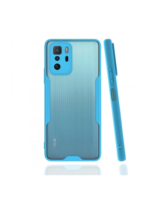 Newface Xiaomi Poco X3 GT Kılıf Platin Silikon - Mavi