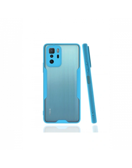 Newface Xiaomi Poco X3 GT Kılıf Platin Silikon - Mavi