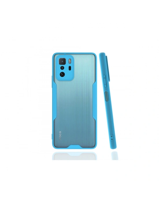 Newface Xiaomi Poco X3 GT Kılıf Platin Silikon - Mavi