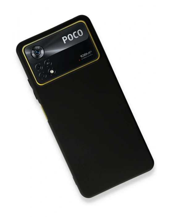 Newface Xiaomi Poco X4 Pro 5G Kılıf First Silikon - Siyah