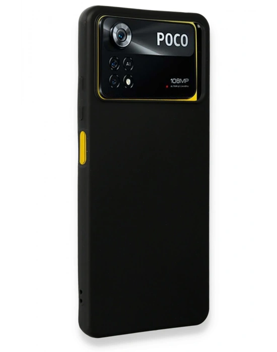 Newface Xiaomi Poco X4 Pro 5G Kılıf First Silikon - Siyah