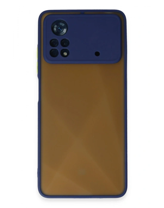 Newface Xiaomi Poco X4 Pro 5G Kılıf Montreal Silikon Kapak - Lacivert