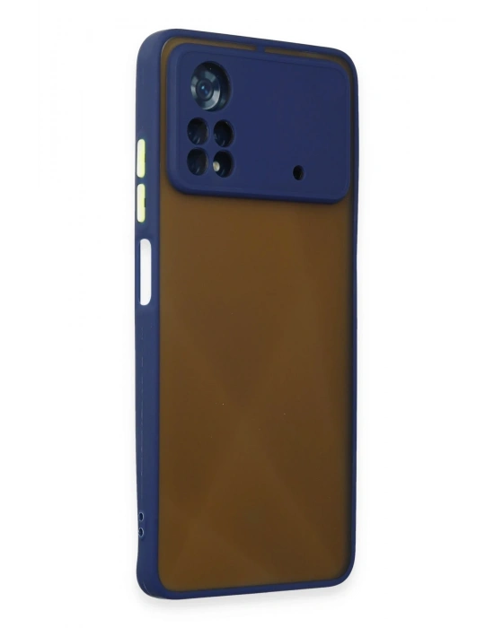 Newface Xiaomi Poco X4 Pro 5G Kılıf Montreal Silikon Kapak - Lacivert