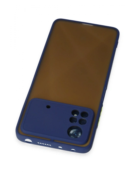 Newface Xiaomi Poco X4 Pro 5G Kılıf Montreal Silikon Kapak - Lacivert