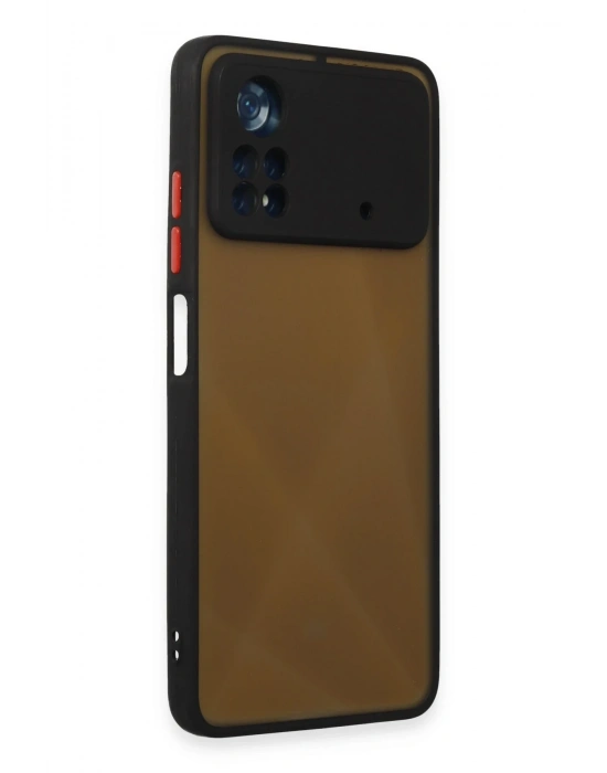 Newface Xiaomi Poco X4 Pro 5G Kılıf Montreal Silikon Kapak - Siyah