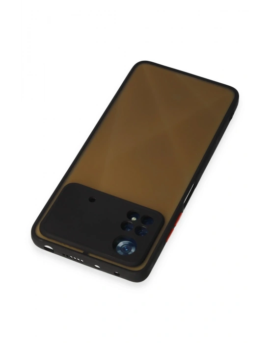 Newface Xiaomi Poco X4 Pro 5G Kılıf Montreal Silikon Kapak - Siyah