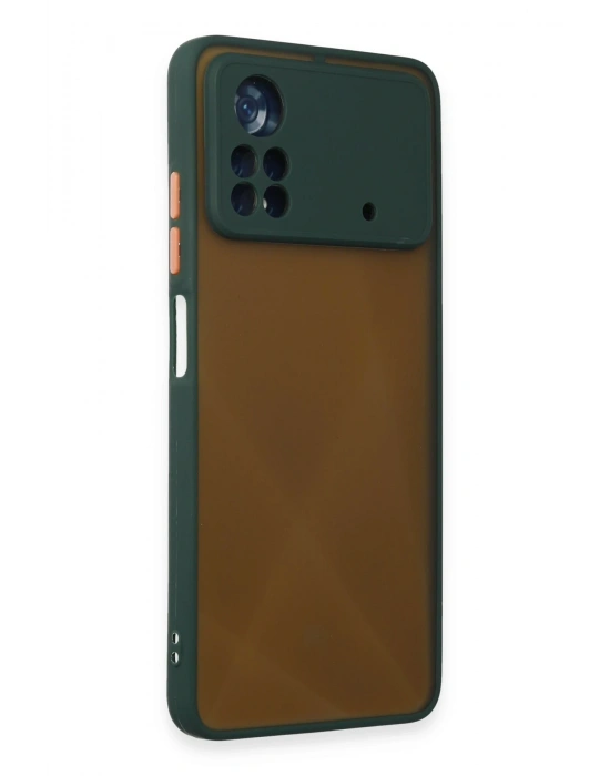 Newface Xiaomi Poco X4 Pro 5G Kılıf Montreal Silikon Kapak - Yeşil