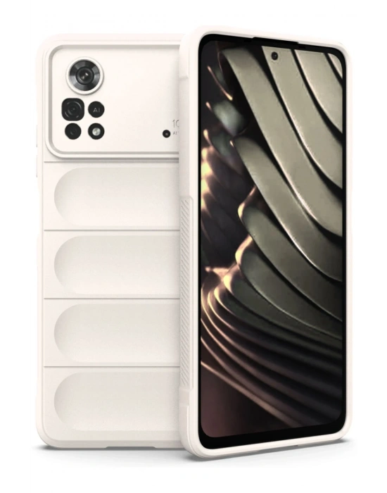 Newface Xiaomi Poco X4 Pro 5G Kılıf Optimum Silikon - Krem