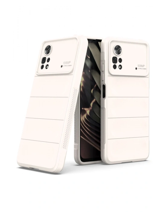 Newface Xiaomi Poco X4 Pro 5G Kılıf Optimum Silikon - Krem