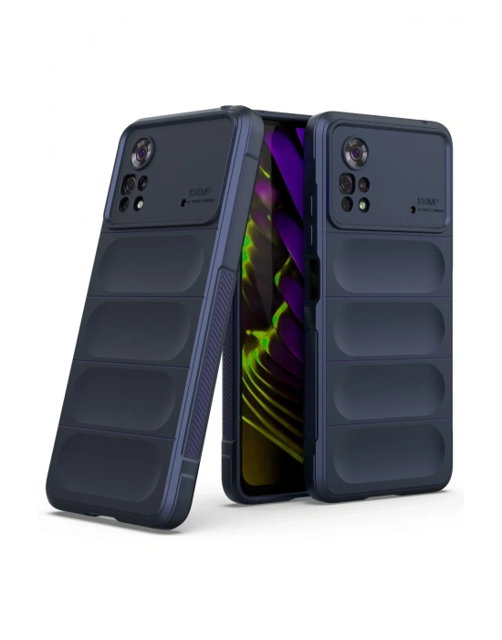 Newface Xiaomi Poco X4 Pro 5G Kılıf Optimum Silikon - Lacivert