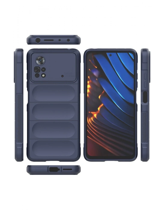 Newface Xiaomi Poco X4 Pro 5G Kılıf Optimum Silikon - Lacivert