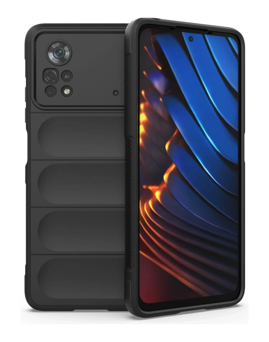 Newface Xiaomi Poco X4 Pro 5G Kılıf Optimum Silikon - Siyah