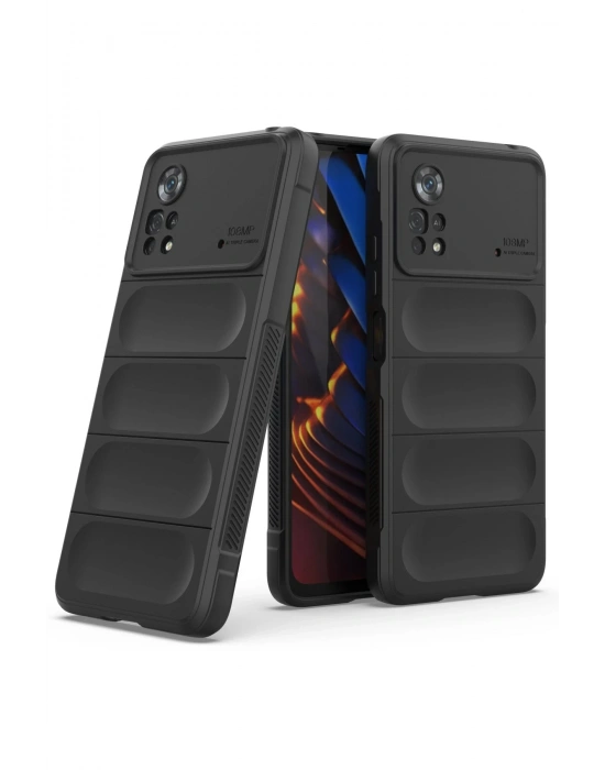 Newface Xiaomi Poco X4 Pro 5G Kılıf Optimum Silikon - Siyah