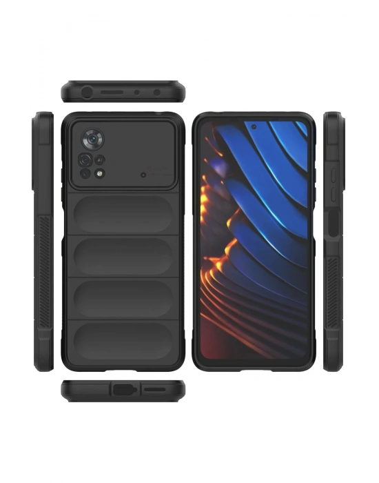 Newface Xiaomi Poco X4 Pro 5G Kılıf Optimum Silikon - Siyah