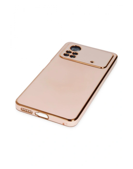 Newface Xiaomi Poco X4 Pro 5G Kılıf Volet Silikon - Pembe