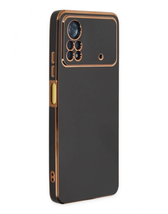 Newface Xiaomi Poco X4 Pro 5G Kılıf Volet Silikon - Siyah