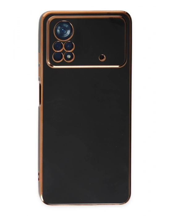 Newface Xiaomi Poco X4 Pro 5G Kılıf Volet Silikon - Siyah