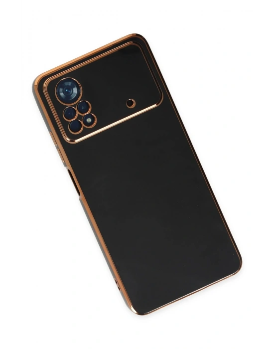 Newface Xiaomi Poco X4 Pro 5G Kılıf Volet Silikon - Siyah