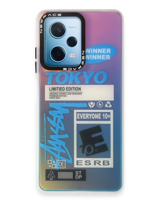 Newface Xiaomi Poco X5 5G Kılıf Estoril Desenli Kapak - Estoril - 1