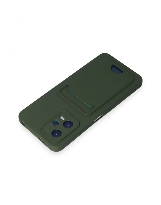 Newface Xiaomi Poco X5 5G Kılıf Kelvin Kartvizitli Silikon - Koyu Yeşil