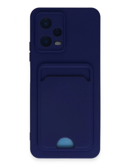 Newface Xiaomi Poco X5 5G Kılıf Kelvin Kartvizitli Silikon - Lacivert